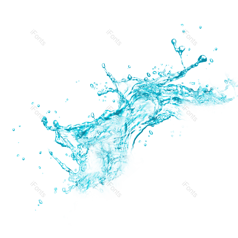 水花图片,蓝色水花元素,液体PNG,蓝色元素免抠素材